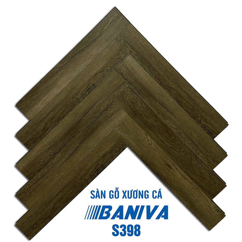 Sàn gỗ xương cá Baniva S398